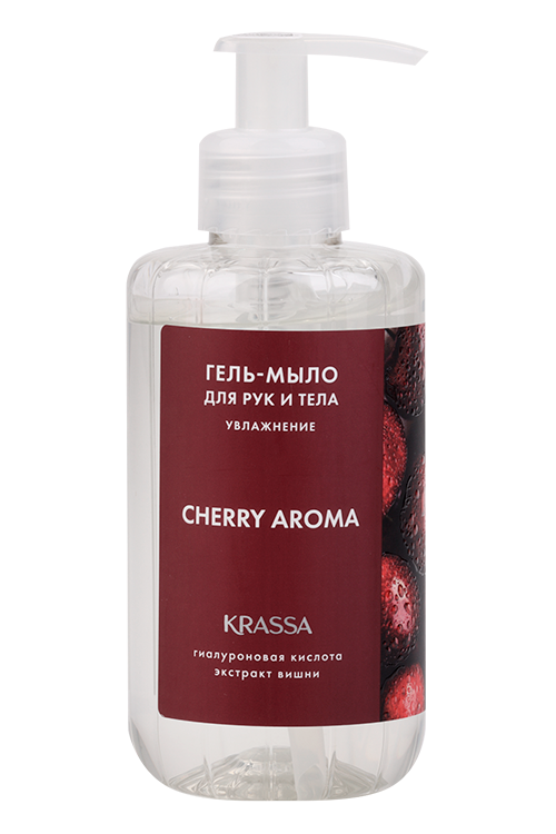 

Гель-мыло Krassa Aroma Вишня д/рук и тела, 300 мл