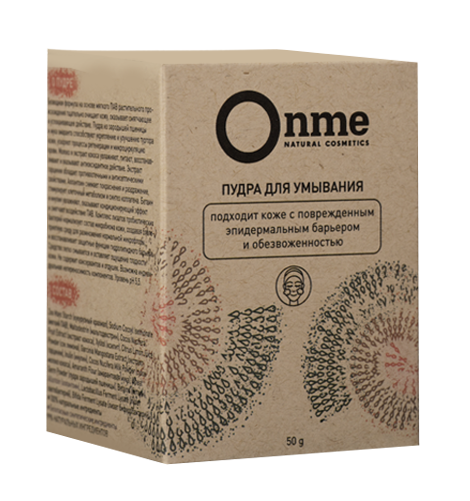 

Пудра Onme д/кожи с поврежденным эпидермальным барьером и обезвоженностью д/умывания, 50 г