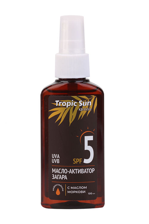 Масло-активатор загара Krassa Tropic San SPF 5, 100 мл