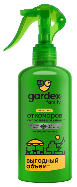Спрей Gardex Family от комаров, 190 мл