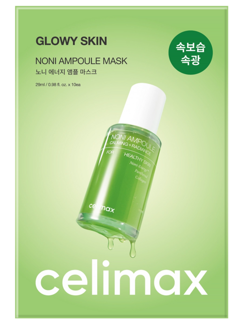 Маска CELIMAX The Real Noni Energy Ampoule ткан укрепляющая с экстр нони д/лица, 29 мл, 10 шт