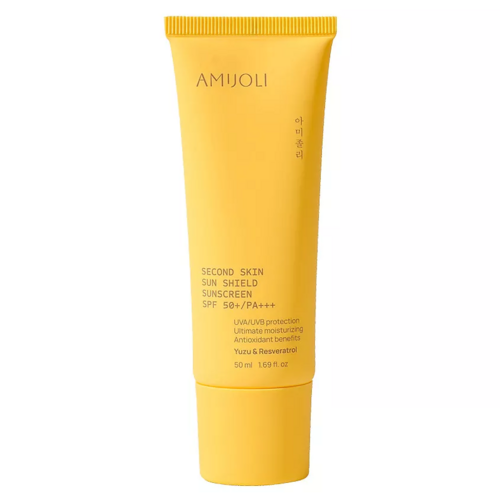Крем AMIJOLI Second Skin Sun Shield SPF50+/PA+++ Yuzu&Resveratrol д/лица, 50 мл