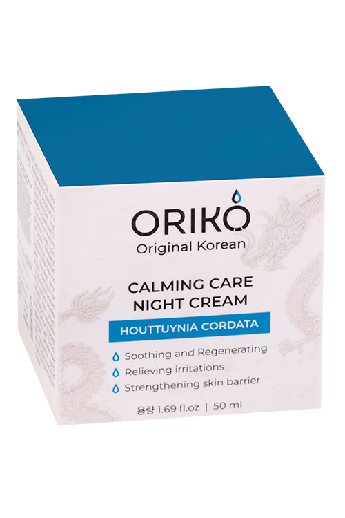 Крем ORIKO Calming care night cream with Houttuynia cordata extract ночной успок д/лица, 50 мл