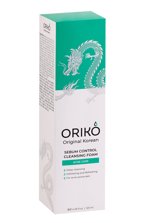 Пенка ORIKO Sebum Control Cleansing Foam с кислот д/умывания д/пробл кожи, 120 мл
