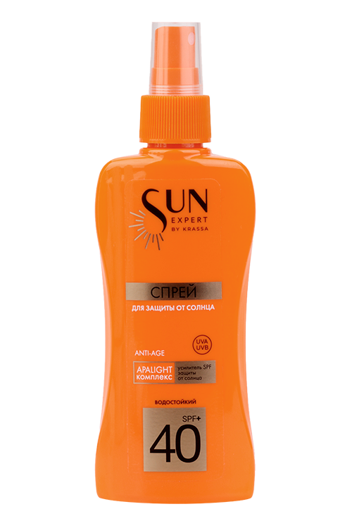 Спрей Sun Expert by Krassa от солнца SPF 40+ д/защиты, 180 мл
