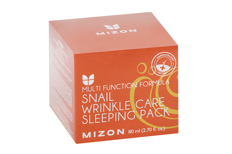 Маска Mizon Snail Wrinkle Care Sleeping Pack ночная c муцином улитки, 80 мл