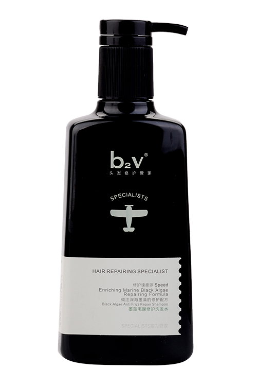 Шампунь B2V Black Algae Shampoo Frizz Repair восстанав д/вьющихся волос, 520 мл