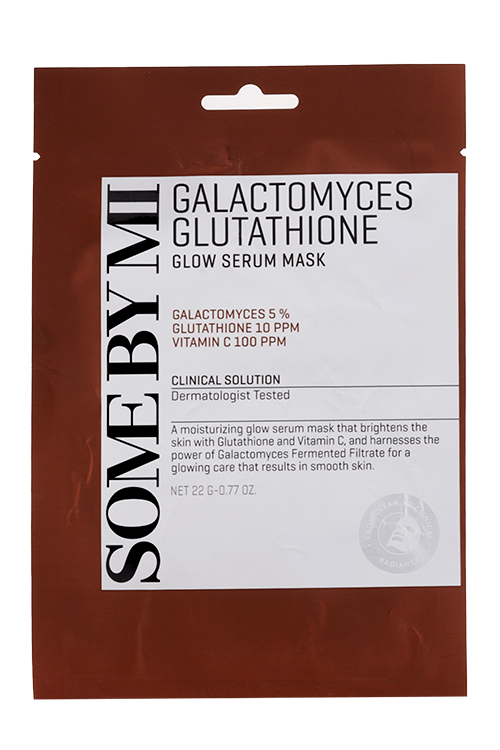 Маска Some By Mi Galactomyces Glutathione Glow Serum Mask тканев увлаж д/лица, 22 г