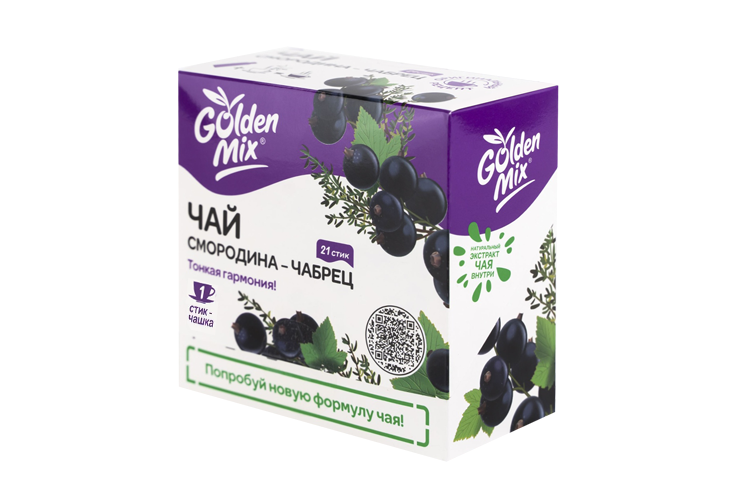 Чай Golden Mix смородина/чабрец, 22 г, 21 шт