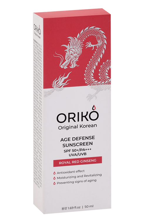 Крем ORIKO Royal Red Ginseng Age Defense Sunscreen SPF 50+/PA+++ д/лица, 50 мл