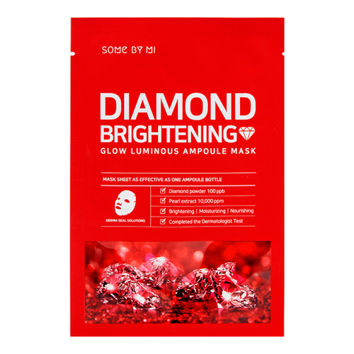 Маска Some By Mi Diamond Brightening Calming Glow Luminous ампульная тканев д/лица, 25 г