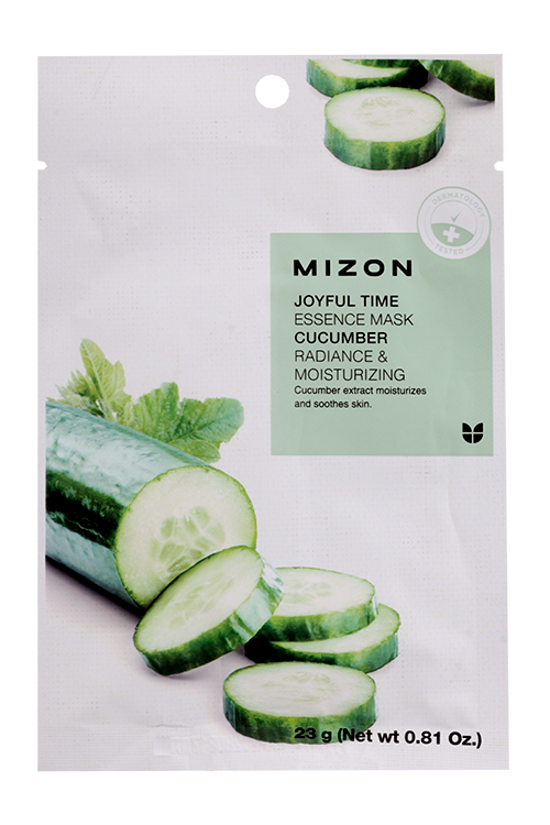 Маска MIZON Joyful Time тканевая с экстр огурца д/лица, 23 г