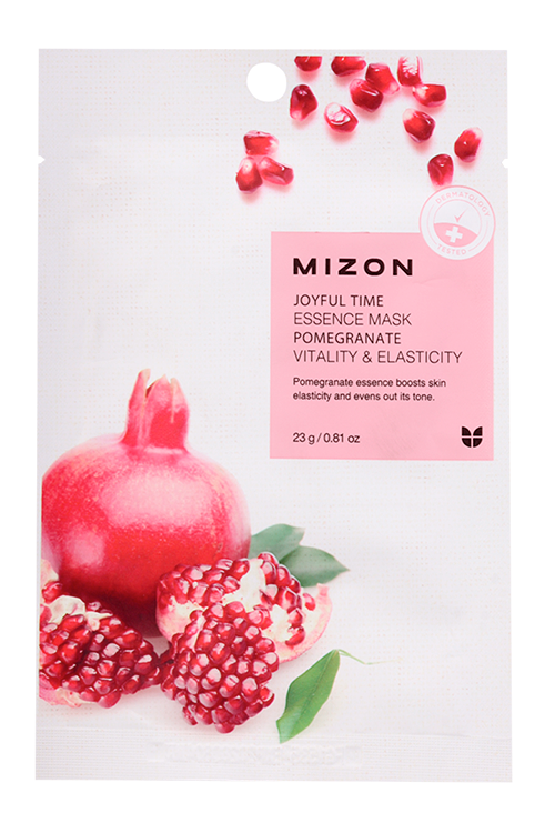 Маска MIZON Joyful Time тканевая с экстр гранатового сока д/лица, 23 г