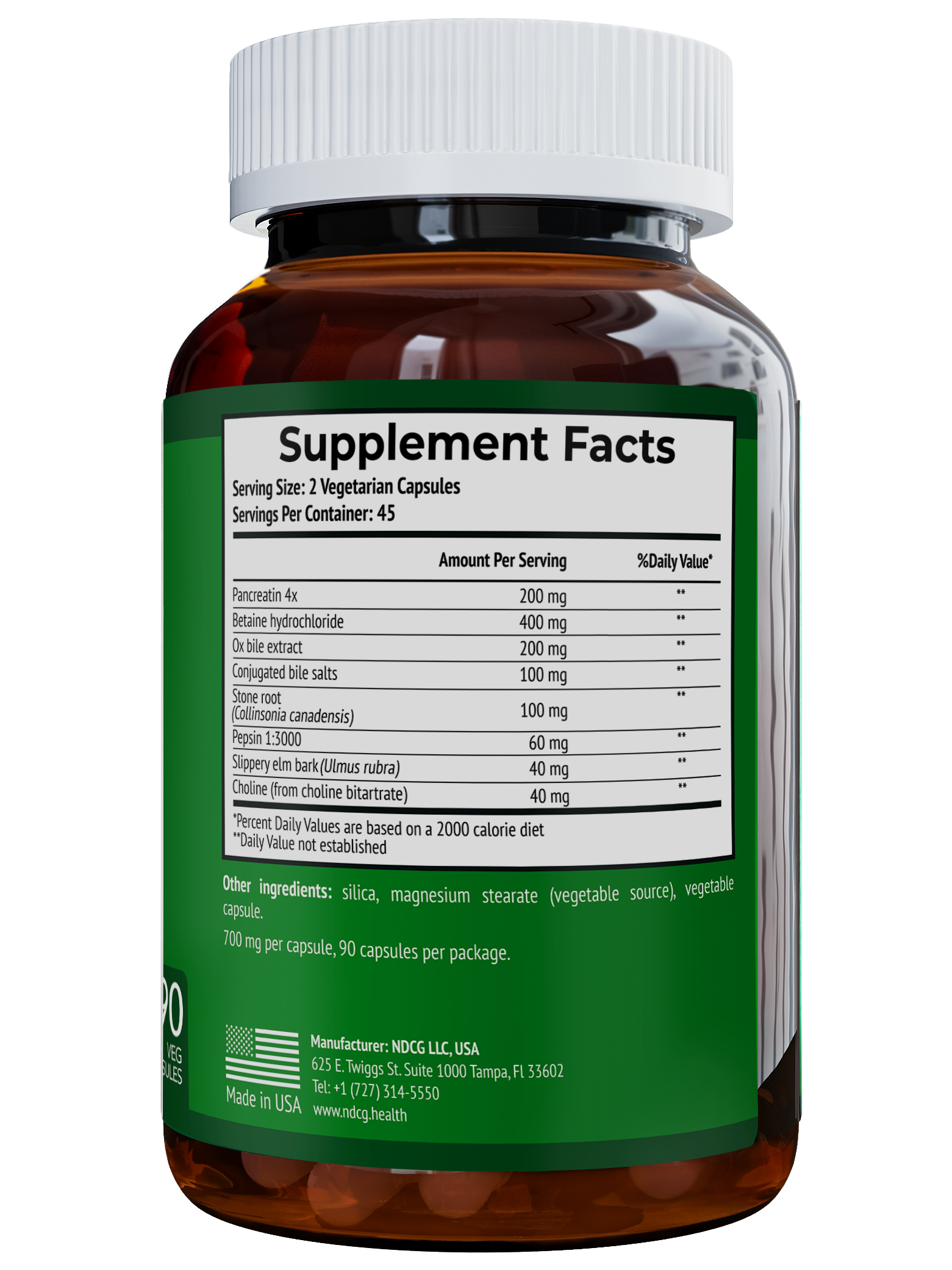Формула желчного пузыря NDCG, Galbladder Formula, 90 капсул