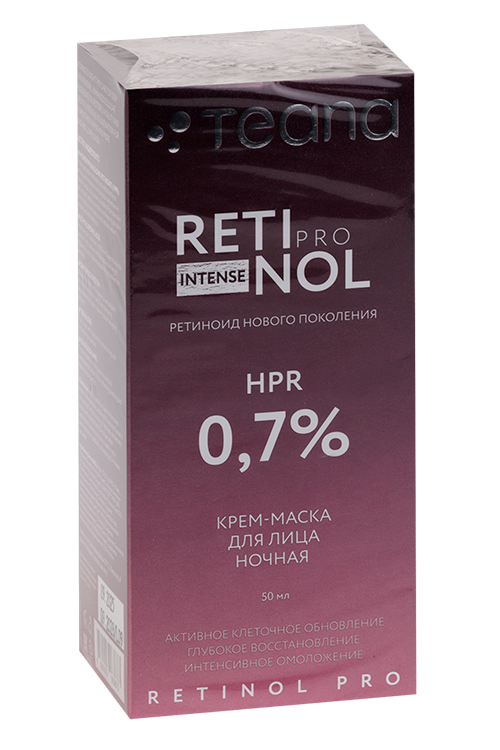 Крем-маска Teana Retinol Pro Intense 0,7% д/лица ночн, 50 мл