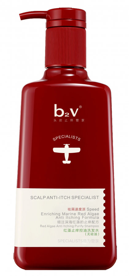 Шампунь B2V Red Algae с экстр красных водорослей д/жирных волос, 320 мл