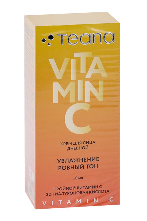 Крем Teana Vitamin C увлажнение ровный тон д/лица днев, 50 мл