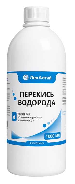 Перекись водорода р-р 3% 1000 мл