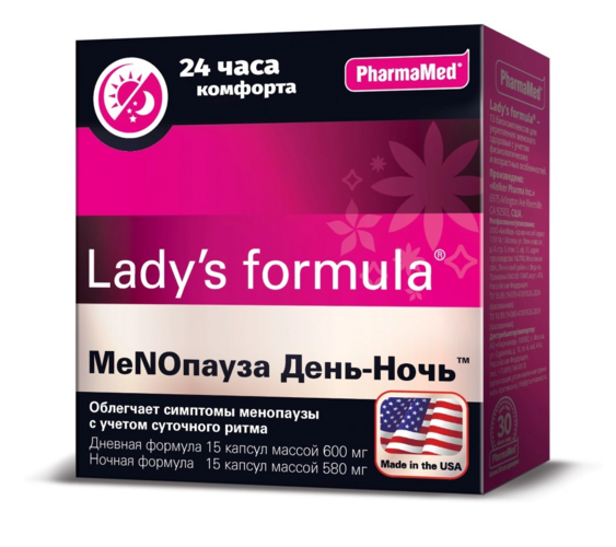 Менопауза День-Ночь Леди-с формула, 30 шт, капсулы