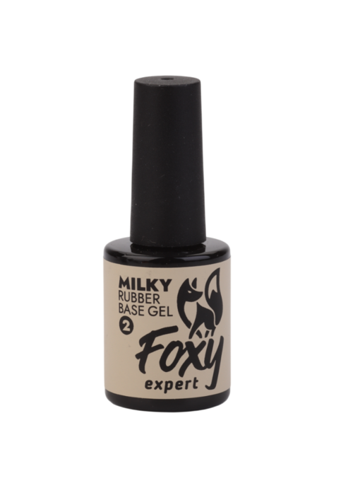 База FOXY EXPERT Молочная камуфлирующая каучуковая для ногтей №2 10 г, (4673722813287)