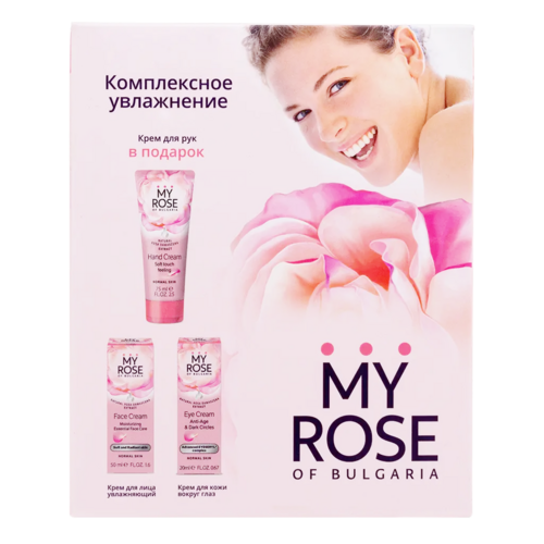 Набор My Rose of Bulgaria Комплексное увлажнение крем д/лица/крем д/глаз