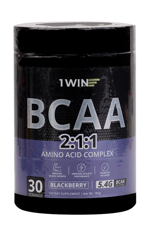 BCAA 2:1:1 1WIN Ежевика, 180 г, (30 порций)