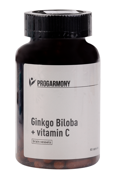 Гинкго Билоба+Витамин С Progarmony, 60 шт