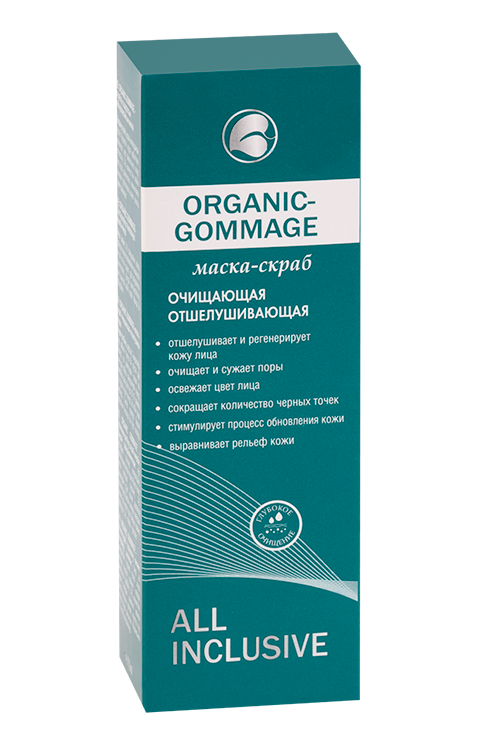 Маска-скраб ALL INCLUSIVE ORGANIC GOMMAGE очищ/отшелуш д/лица, 70 мл