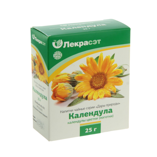 Напиток чайный Дары природы Календула, 25 г, цветки