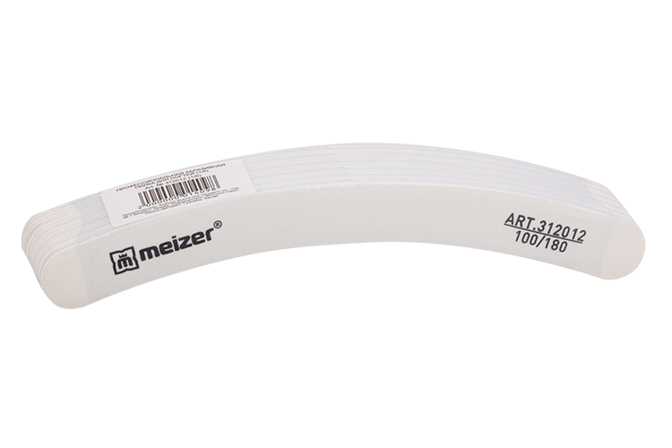 Пилка профессион абразивная 100180 дногтей meizer 312012 6 шт 186₽