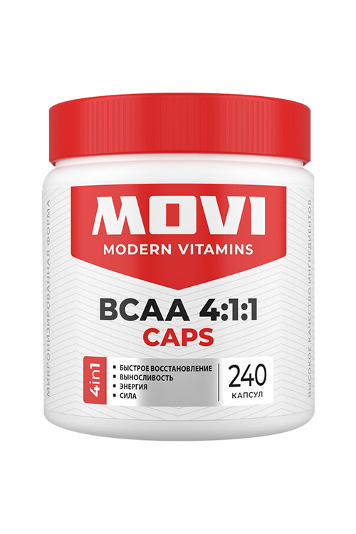 BCAA 4:1:1 Movi, 240 шт, капсулы