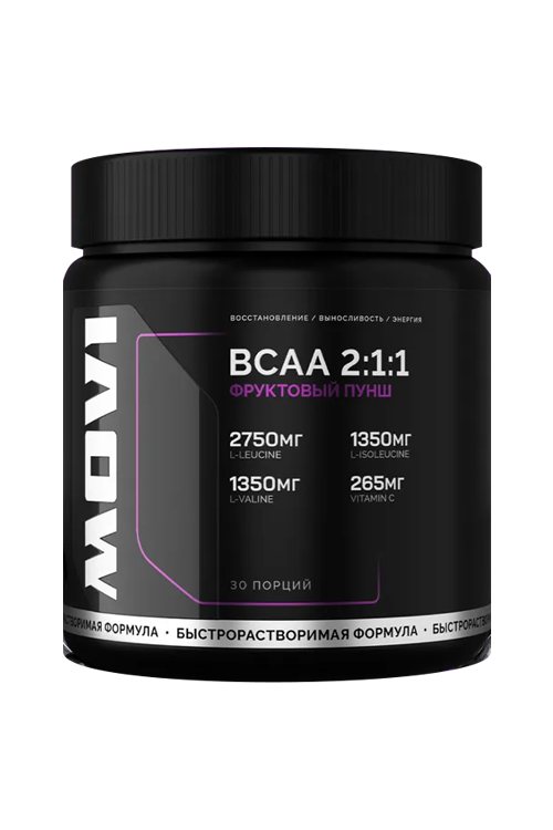 BCAA 2:1:1 Movi вкус фруктовый пунш 30 порций, 180 г