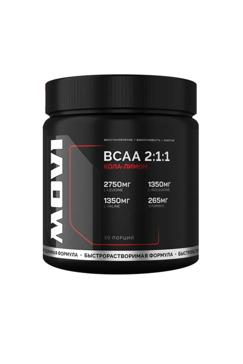 

BCAA 2:1:1 Movi вкус кола-лимон 30 порций, 180 г
