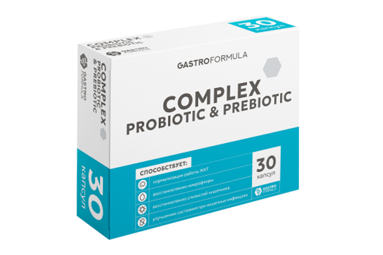 

Комплекс пробиотики+пребиотик GastroFormula, 30 шт, капсулы