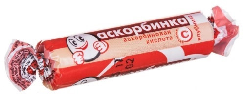 Аскорбинка со вкусом клубники, 3 г, 10 шт, таблетки