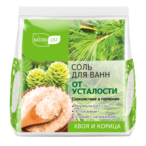 

Соль д/ванн Naturalist от усталости, 500 г