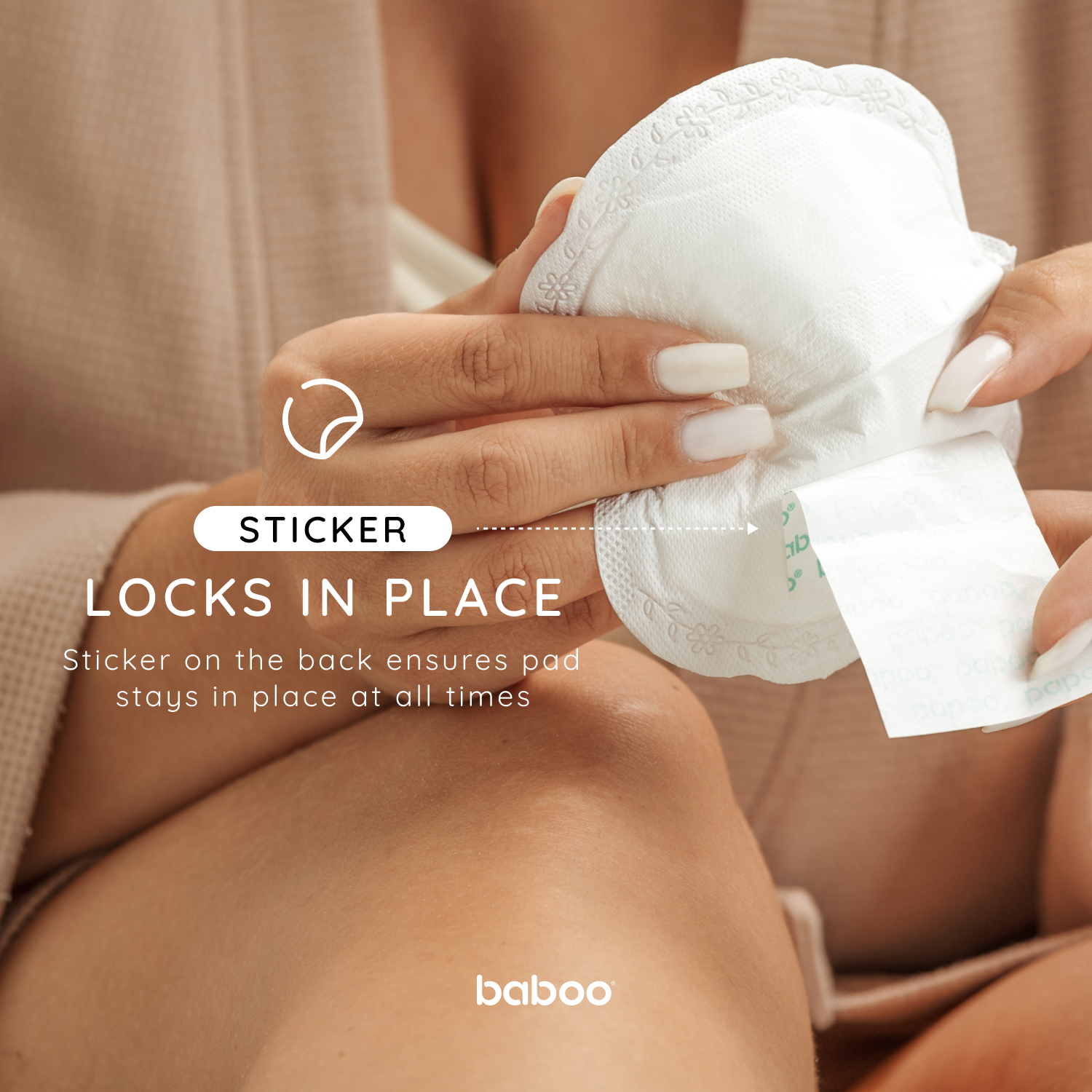 Вкладыши одноразовые для бюстгальтера BABOO PREMIUM 60/уп.