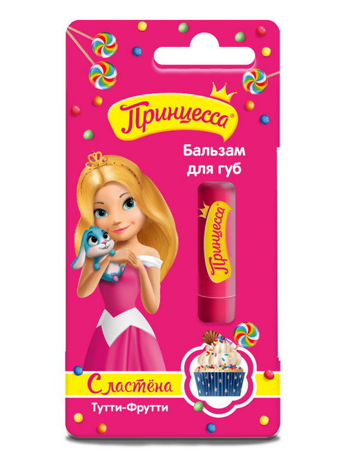 Бальзам д/губ Принцесса Сластена тутти-фрутти, 3,5 г