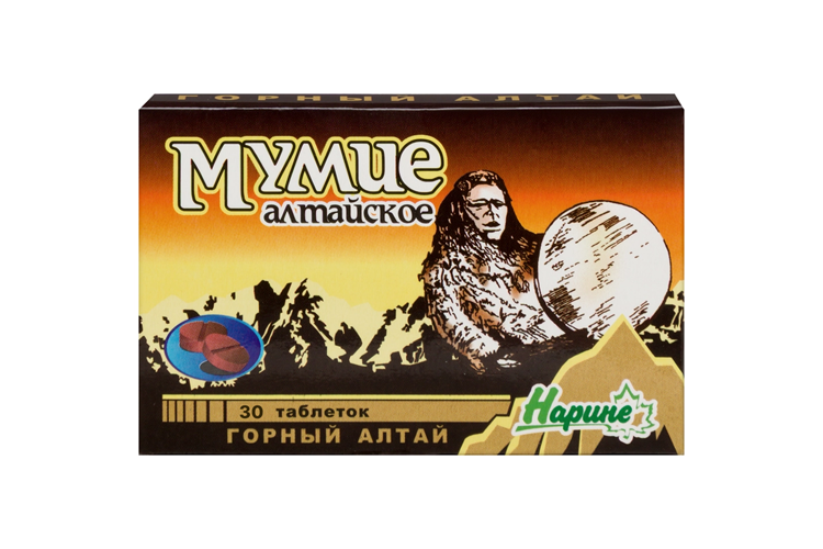 Мумие Алтайское Нарине, 0,2 г, 30 шт, таблетки