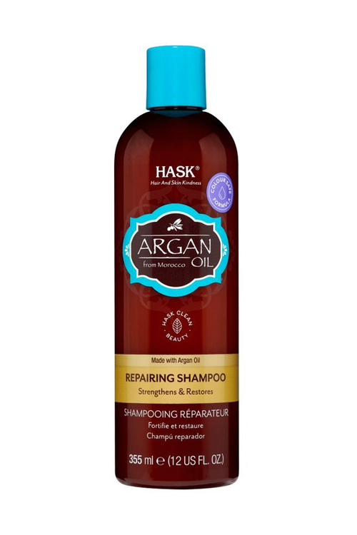Шампунь Hask восстанавливающий с аргановым маслом д/волос, 355 мл