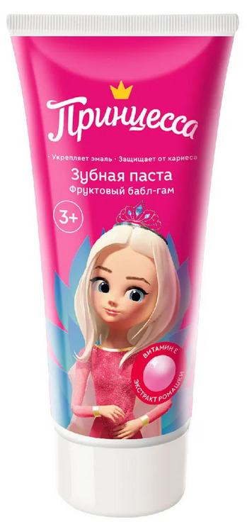 З/паста Принцесса Фруктовый бабл-гам, 65 г