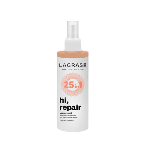 Крем-спрей La Grase hi, repair 25в1 д/поврежд волос, 200 мл