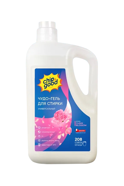 Чудо-гель Chip&Good Clean blossom универсальный д/стирки 5,2 л