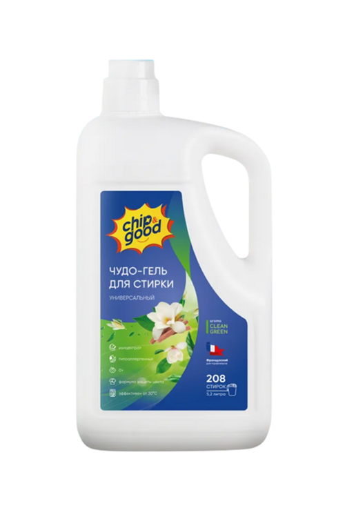 Чудо-гель Chip&Good Clean green универсальный д/стирки 5,2 л