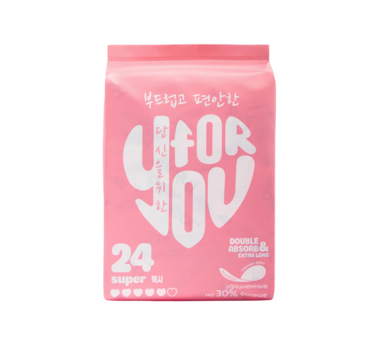 Прокладки For You гигиенические супер, 24 шт
