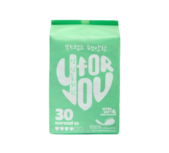 Прокладки For You женские гигиенические normal, 30 шт