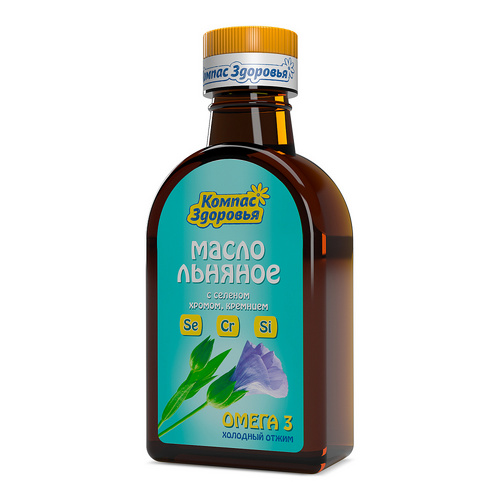 Масло льняное Компас Здоровья, 200 мл