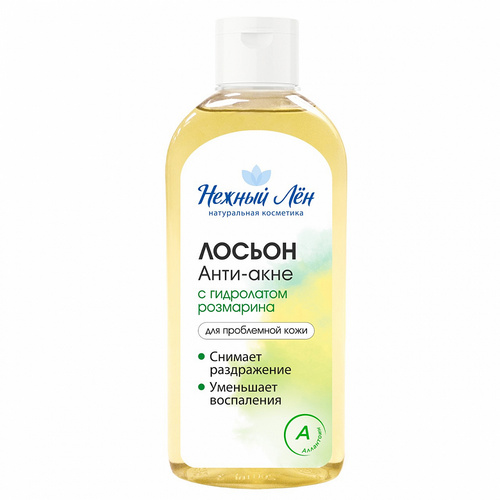 Лосьон Нежный лен анти-акне д/проблемной кожи, 200 мл