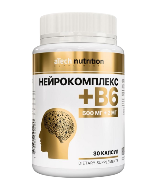 Нейрокомплекс+В6 aTech Nutrition, 670 мг, 30 шт, капсулы
