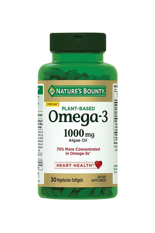 Омега-3 Natures Bounty из морских водорослей, 1 630 мг, 30 шт, капсулы